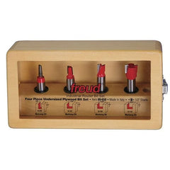 89-650 Four Piece Undersized Plywood Router Router Bit Set 1/2" Shank