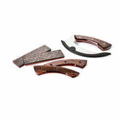 Poly Resin Knife Scales - 15/64" x 2" x 7" - Molten Lava - Pair
