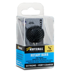 Extreme Sphere Burr, 1/4" Shaft, Very Coarse (1" x 1")