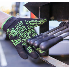 Grasper Gloves, Black/Green, XXL