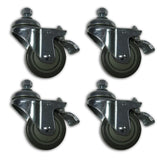 Swivel and Lock Casters - 4 Piece Set