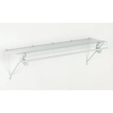 SuperSlide Ventilated Shelf Kit with Hang Rod 48" W x 12" D, White