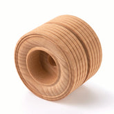 Wooden Dual Truck Wheels - 2" Diameter - 11/16" W - 3/8" Axle Hole