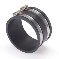 Dust Control Flex Cuff w/ Hose Clamps - 4"