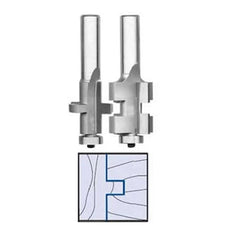 3373 Straight Tongue And Groove (2) Router Bit 1-1/4" D X 1-1/4" CL X 3-1/8" OL