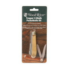 Trapper Two Blade Pocketknife for Hunting and Fishing - 6-7/8" - Unfinished Kit