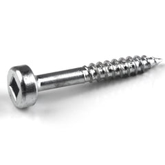 Pocket Hole Screw - #6 Fine - Square Drive - Pan-Head - Zinc