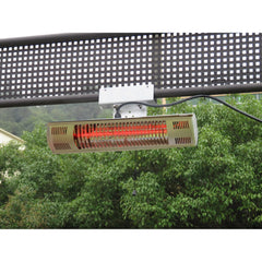 Wall Mounted Electric Outdoor Heater - With Remote - Gold Tube Heating Element