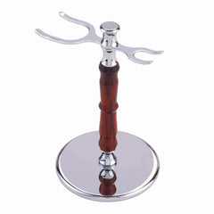 Deluxe Razor & Shaving Brush Stand Turning Kit - Chrome