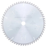 12" x 60T Carbide Tipped, Thin Kerf Finishing Cut-Off and Crosscut Blade, 0 Deg., 1" Bore, ATB