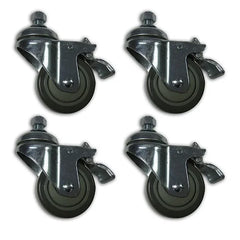 Swivel and Lock Casters - 4 Piece Set