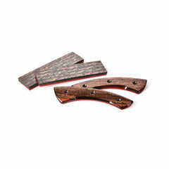 Poly Resin Knife Scales - 15/64" x 2" x 7" - Molten Lava - Pair