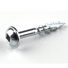Pocket Hole Screw - #8 Coarse - Square Drive - Washer Head - Zinc