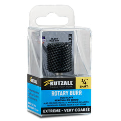 Extreme Cylinder Burr, 1/4" Shaft, Very Coarse (3/4" x 1")