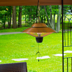 Infrared Electric Outdoor Heater - Hanging - Aluminum Finish