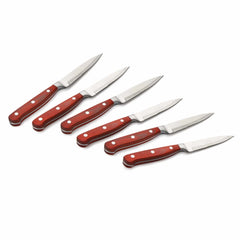 Steak Knife Set for Cutting Steak and Other Meats - 9-3/16" - SS - Unfinished Kit - 6 Piece