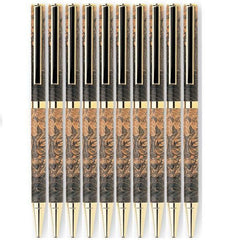 7 mm Slim Style Black Strip Clip Ballpoint Pen Kit