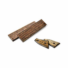 Poly Resin Knife Scales - 3/8" x 2" x 7" - Tigers Eye - Pair