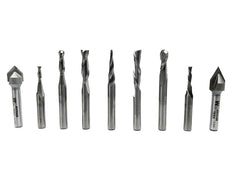 CNC General Purpose Router Bit Set - 9 Piece