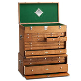 Ultimate USA Treasure Chest and Base Set in Quarter Sawn Golden Oak