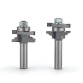 Ogee Stile and Rail Door Router Bit Set - 1/2" SH - 1-5/8" OD x 7/8" CL - 2 Piece