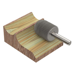Original Ball Nose Burr, 1/4" Shaft, Fine (3/4" x 1-1/8")
