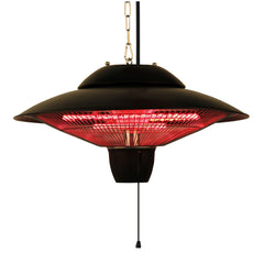 Infrared Electric Outdoor Heater - Hanging - Powder Coat Brown Finish
