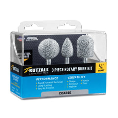 Original Rotary Burr Kit - 1/4" Shaft - Coarse - 3 Piece