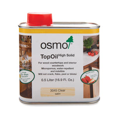 Top Oil - 3045 Clear - Satin - Solvent Based - .5 L