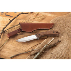 Glacier Fixed Blade Bushcraft Knife for Hunting and Fishing - 9-7/16" - Unfinished Kit