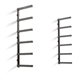 6-Level Lumber Storage Rack - Black & Gray