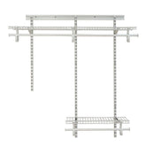 ShelfTrack Adjustable Closet Organizer 2' - 4' W, White