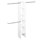 SuiteSymphony 12" W Starter Closet Tower Kit, Pure White