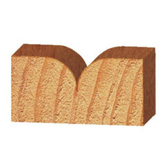 1572 Pointed Round Over Router Bit 1/4" R 1/2" D 1/4" SH