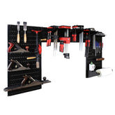 Lazy Guy DIY Maker Woodworking Tool Storage Organizer Set, Black