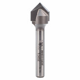 1502 90-Degree V Groove Router Bit 1/4" SH 1/2" D X 1/4" P X 1-7/8" OL