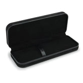 Black Plastic and Black Felt Pen/Pencil Case