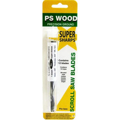 Super Sharps Scroll Saw Blades - #2 - Pin-Less - Skip Tooth - 12 Pack