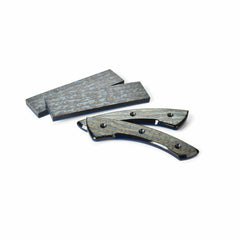 Poly Resin Knife Scales — 3/8" x 2" x 7" - Peacock - Pair
