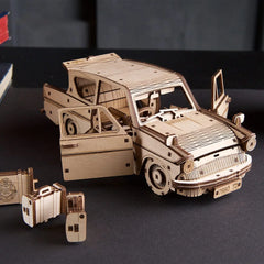 Flying Ford Anglia Wooden Craft Kit