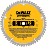 Circular Saw Blade - Construction - Fine Finish - 10" x 60 Tooth