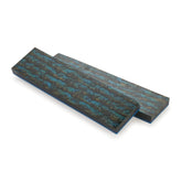 Poly Resin Knife Scales — 3/8" x 2" x 7" - Peacock - Pair