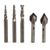 CNC Router Bit Set - 1/4" SH