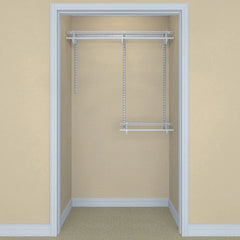 ShelfTrack Adjustable Closet Organizer 2' - 4' W, White