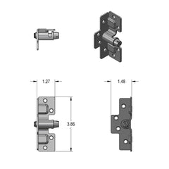 Bed Rail Bracket Set - 4 Pair