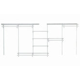 ShelfTrack 6-Shelf Adjustable Closet Organizer 7' - 10' W, White