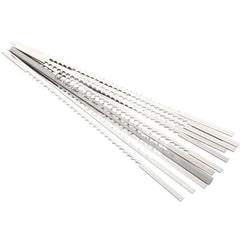 Reverse Tooth Scroll Saw Blade - .010" x .022" x #2/0 x 28/21 TPI - 12 Pack