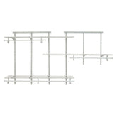 ShelfTrack Adjustable Closet Organizer 5' - 8' W, White