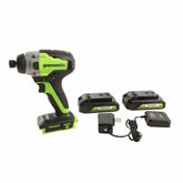 GW 24V BL Impact Kit with Two 2AH Batteries and Charger