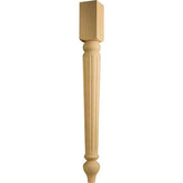 Traditional Dining Table Leg - 3" x 3" x 29"